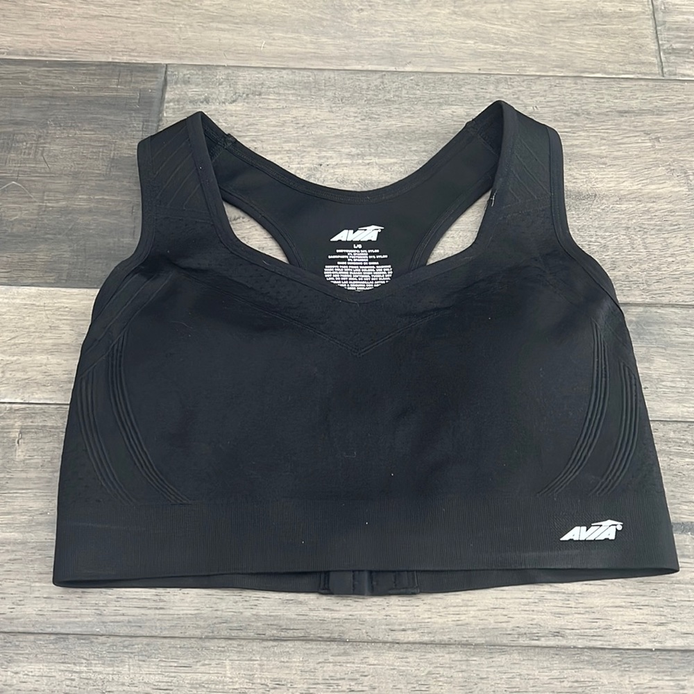 Avia Black Sports Bra Size Large‎
